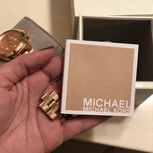 Authentic Michael Kors rose gold watch